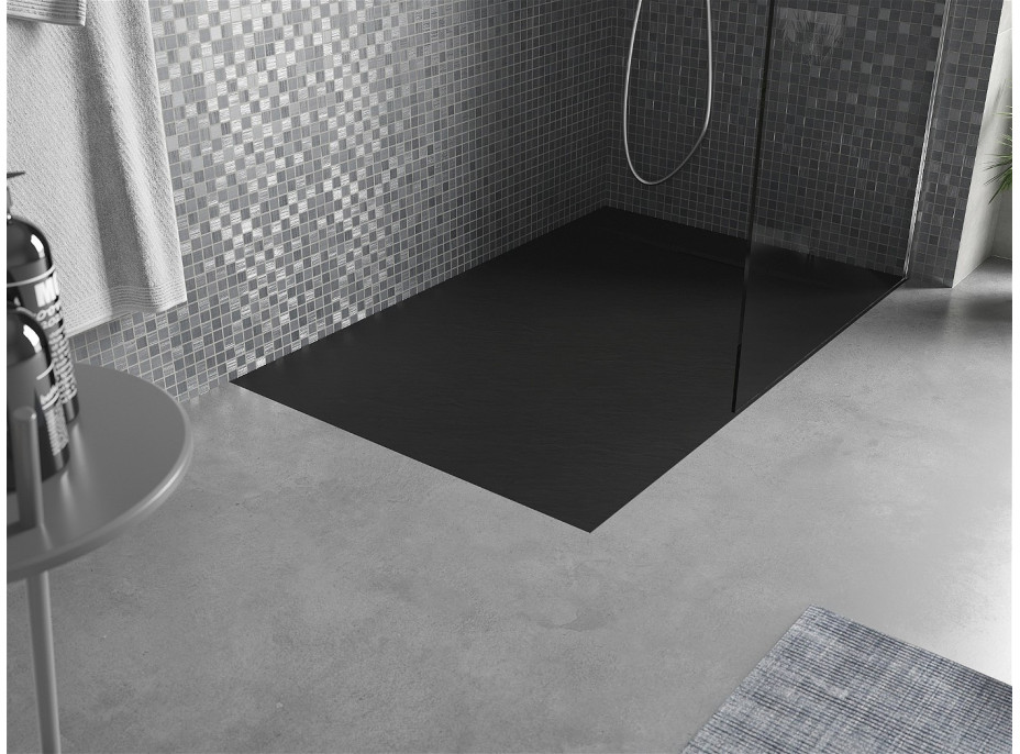 Sprchová SMC vanička MEXEN OTTO 90x130 cm - černá, 4N709013