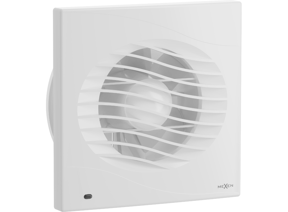 Koupelnový ventilátor MEXEN DXS 150 se zpětnou klapkou - bílý, W9603-150-00