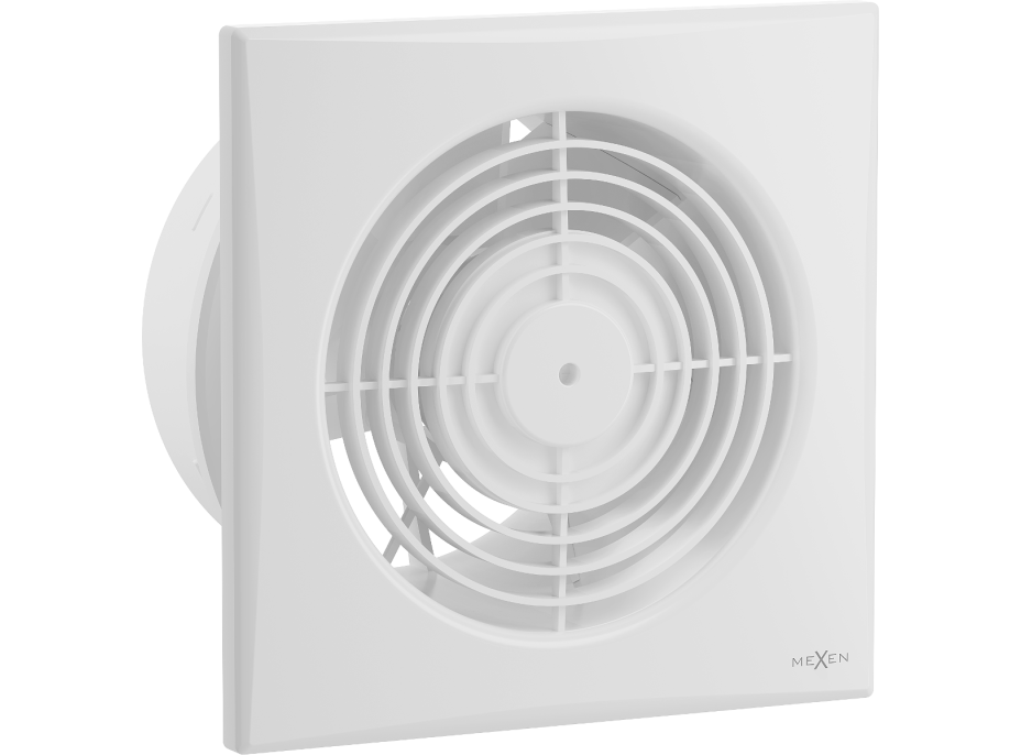 Koupelnový ventilátor MEXEN WXS 150 se zpětnou klapkou - bílý, W9606-150-00