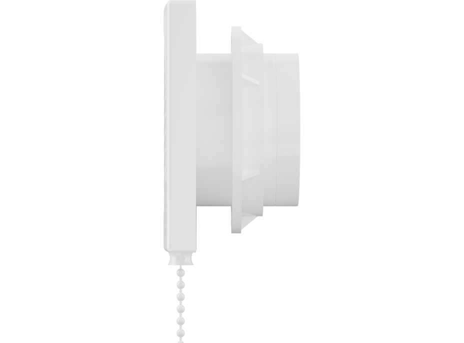 Koupelnový ventilátor MEXEN DXS 100 se zpětnou klapkou a ovládaný lankem - bílý, W9603-100K-00