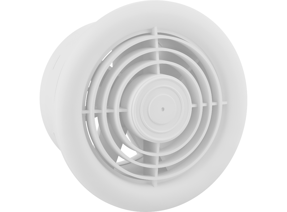 Koupelnový ventilátor MEXEN WXR 150 se zpětnou klapkou - bílý, W9605-150-00