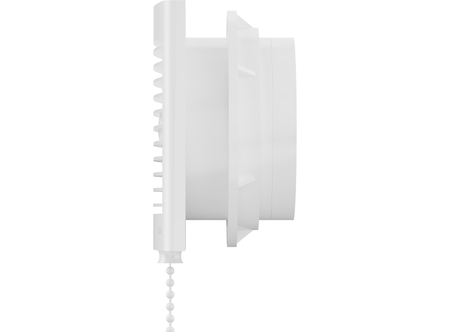 Koupelnový ventilátor MEXEN EXS 120 se zpětnou klapkou a ovládaný lankem - bílý, W9604-125K-00