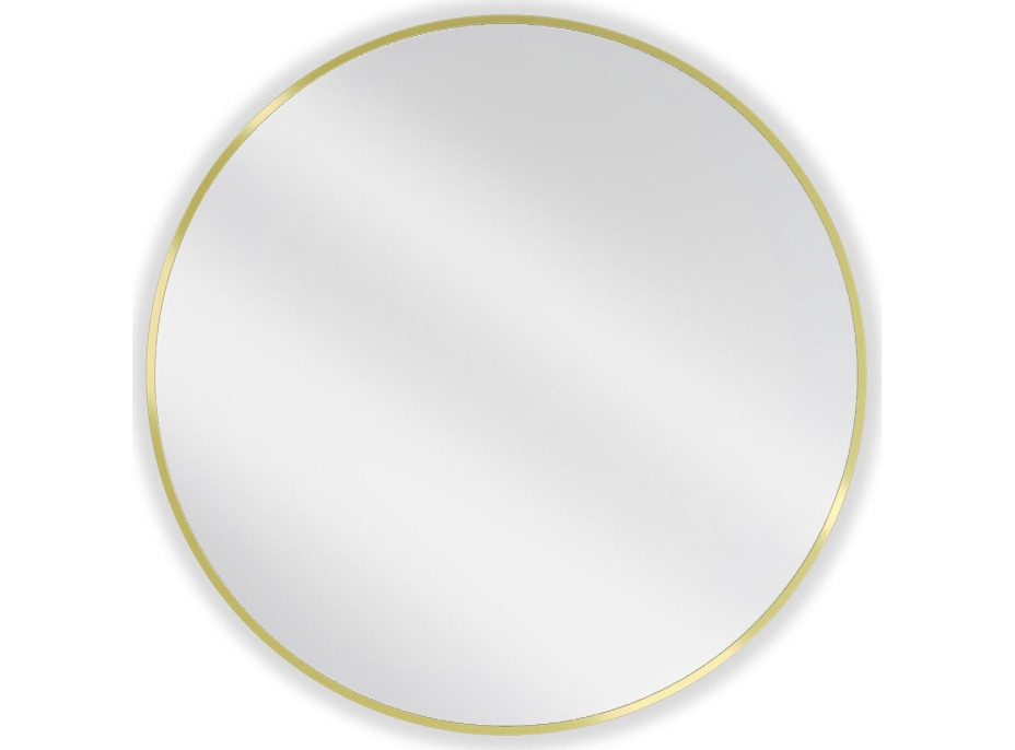 Kulaté zrcadlo MEXEN LOFT 80 cm - zlatý rám, 9850-080-080-000-50