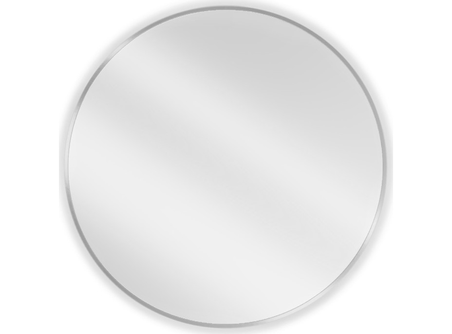 Kulaté zrcadlo MEXEN LOFT 80 cm - inox rám, 9850-080-080-000-10