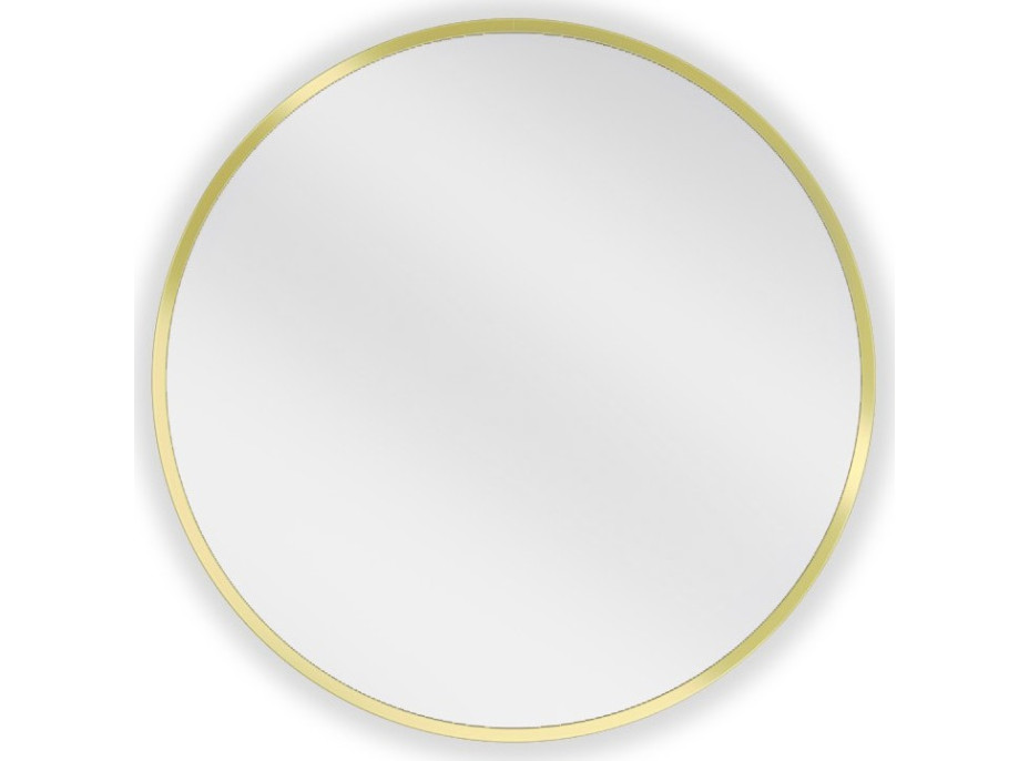 Kulaté zrcadlo MEXEN LOFT 30 cm - zlatý rám, 9850-030-030-000-50
