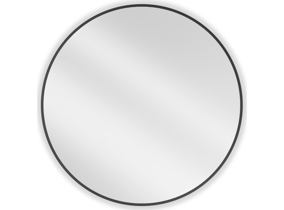 Kulaté zrcadlo MEXEN LOFT 80 cm - černý rám, 9850-080-080-000-70