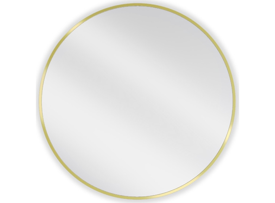 Kulaté zrcadlo MEXEN LOFT 75 cm - zlatý rám, 9850-075-075-000-50