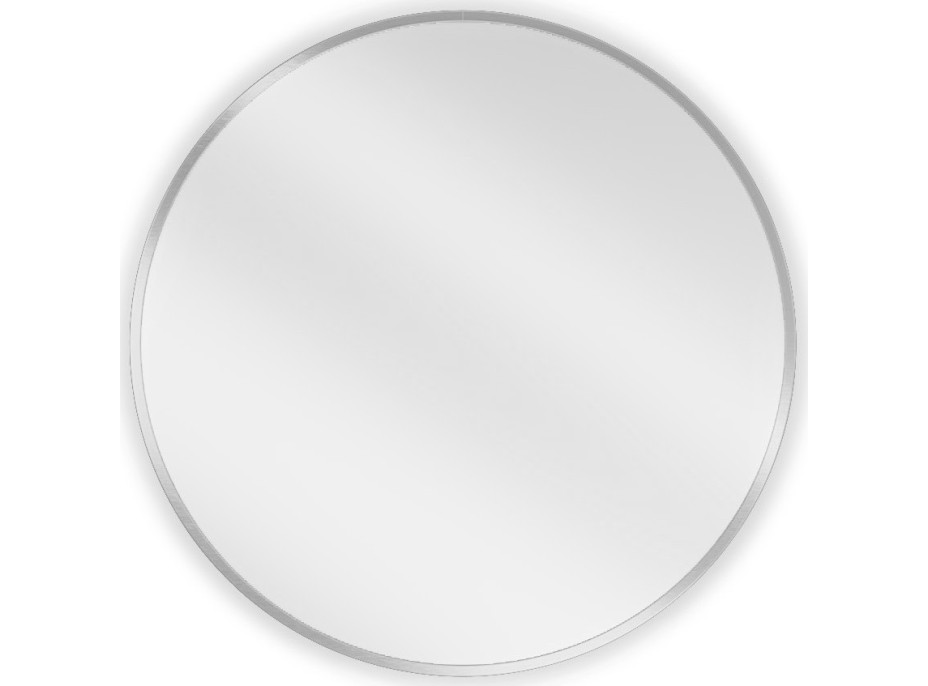 Kulaté zrcadlo MEXEN LOFT 60 cm - inox rám, 9850-060-060-000-10