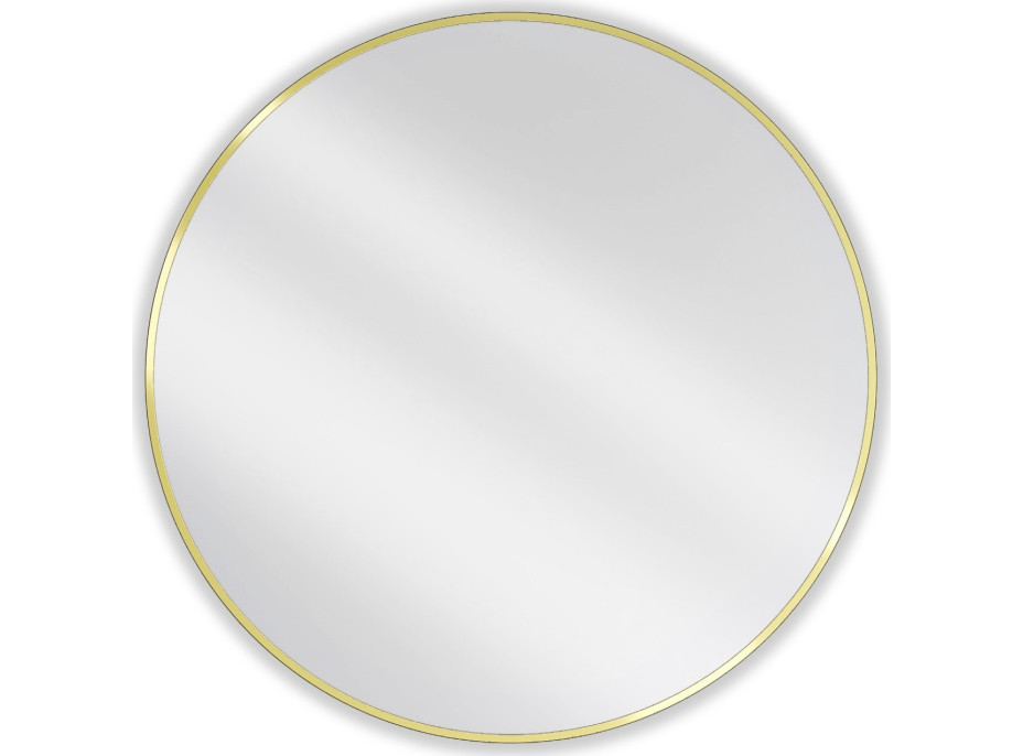 Kulaté zrcadlo MEXEN LOFT 95 cm - zlatý rám, 9850-095-095-000-50