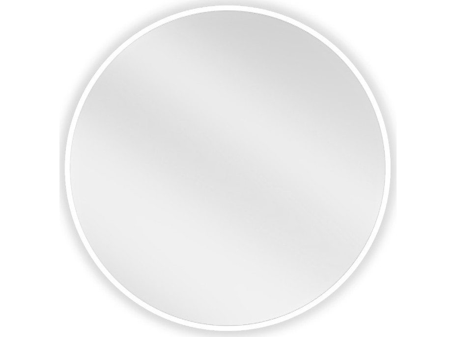Kulaté zrcadlo MEXEN LOFT 60 cm - bílý rám, 9850-060-060-000-20