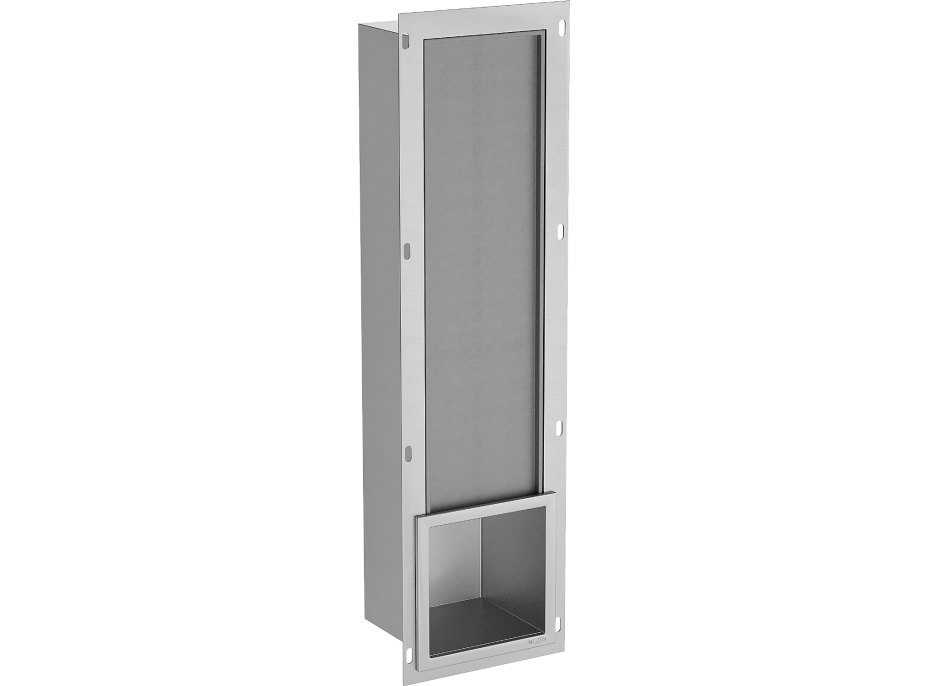 Podomítkový zásobník toaletního papíru MEXEN X-WALL - kovový - inox, 1915