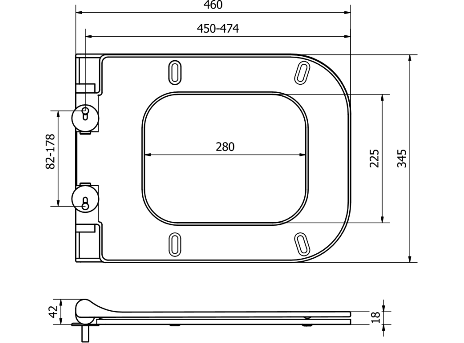 Duroplast WC sedátko MEXEN TEO - SlimBall - softclose - bílé, 39070100
