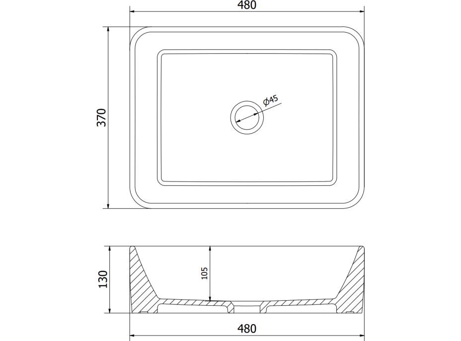 Keramické umyvadlo MEXEN CATIA - černé matné/zlaté šupinové, 21314878