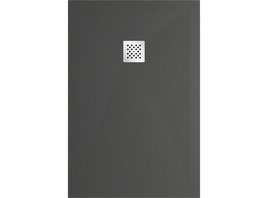 Sprchová vanička MEXEN STONE+ 70x120 cm - tmavě šedá - minerální kompozit, 44717012