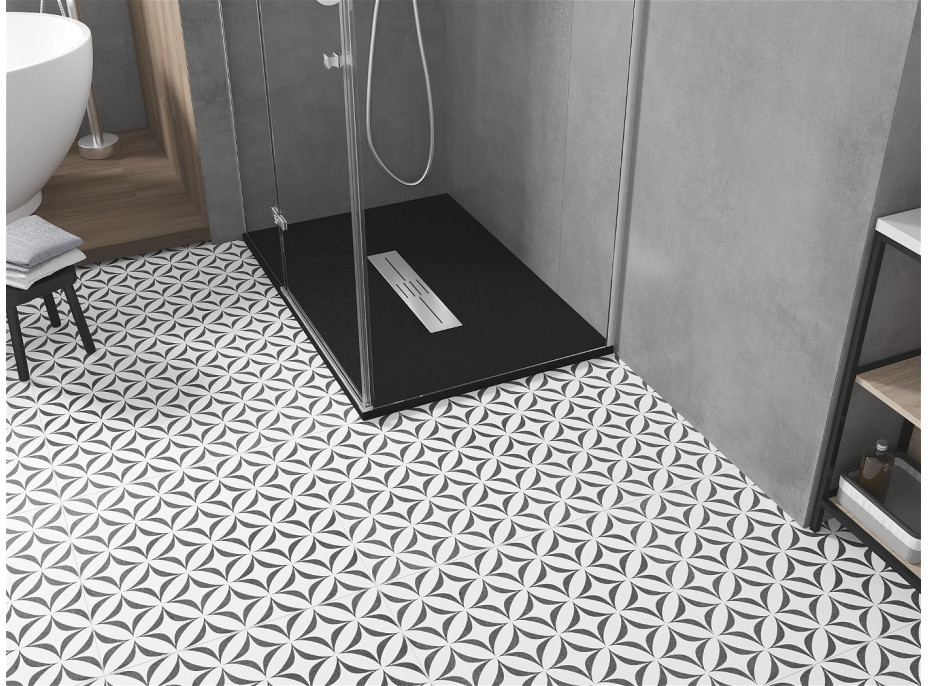 Sprchová SMC vanička MEXEN TORO 70x120 cm - černá, 43707012