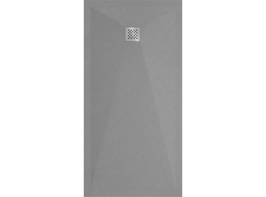 Sprchová vanička MEXEN STONE+ 100x180 cm - betonová šedá - minerální kompozit, 44611018