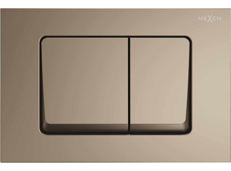 Ovládací tlačítko splachovadla pro modul FENIX XS typ 10 - zlaté - dvojčinné, 601004