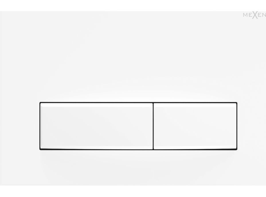 Ovládací tlačítko splachovadla Mexen Fenix 09 - bílé - dvojčinné - plastové, 600920