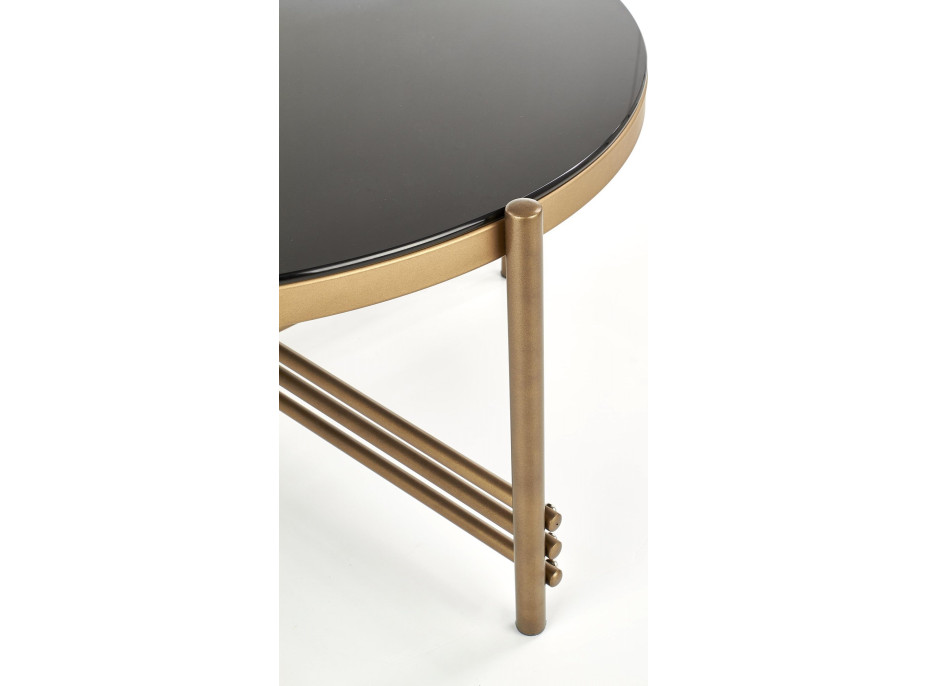 Konferenční stolek ISMENA - černý/zlatý