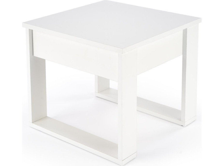 Konferenční stolek NELA čtverec - bílý