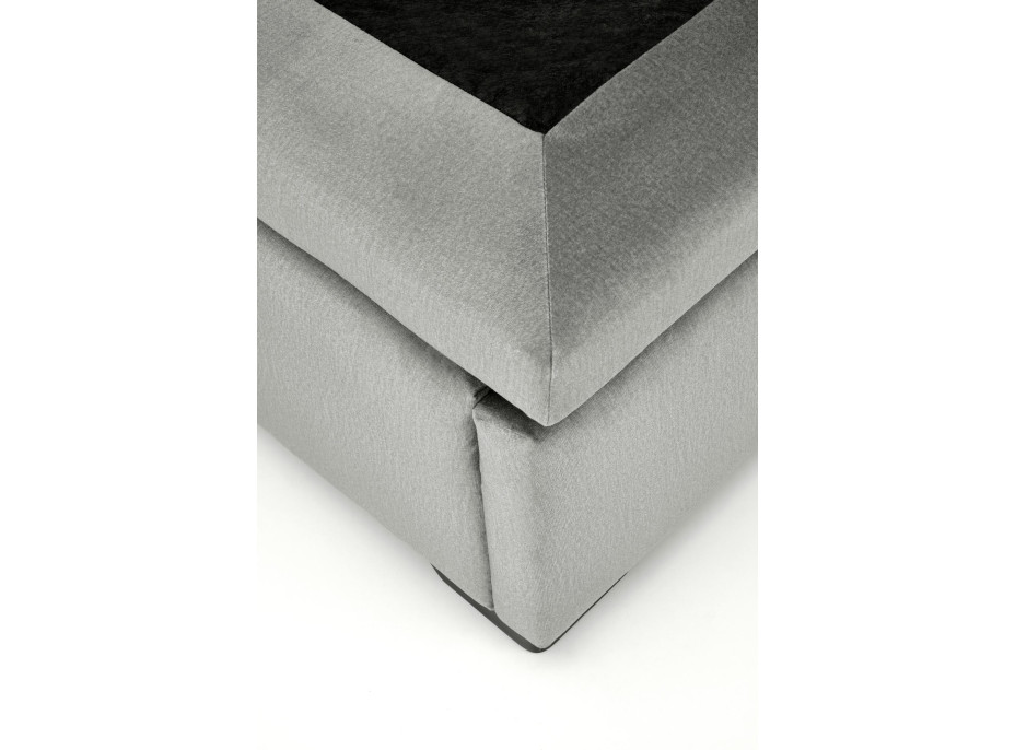Postel z masivu CONTINENTAL 1 s úložným prostorem 200x160 cm - čalouněná - šedá