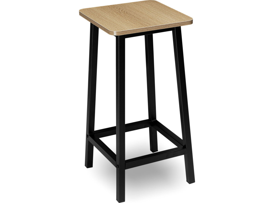 Barová židle KENT Modern Oak - buk/černá