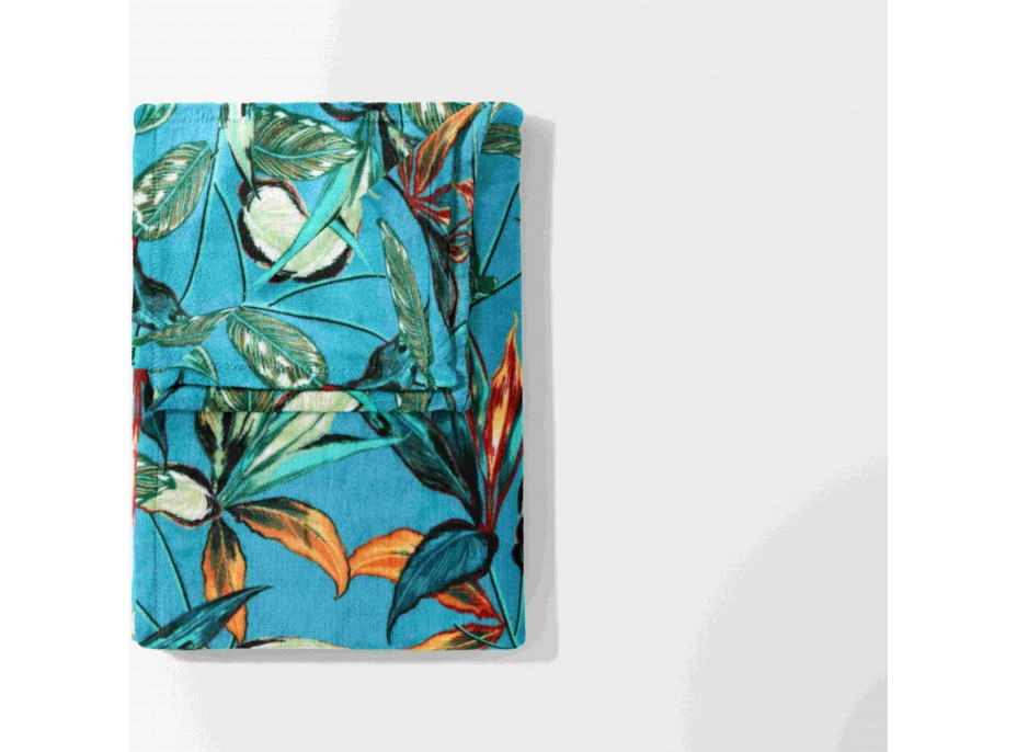 Deka přehoz BOTANIC Jungle 130x170 cm - zelená
