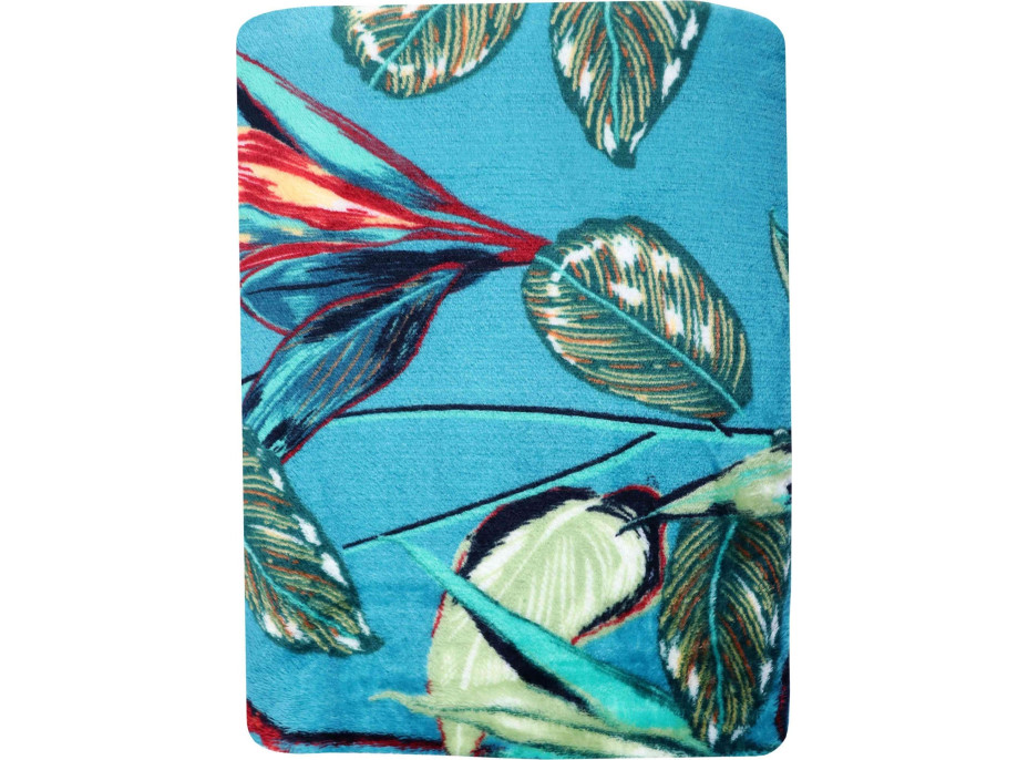 Deka přehoz BOTANIC Jungle 130x170 cm - zelená