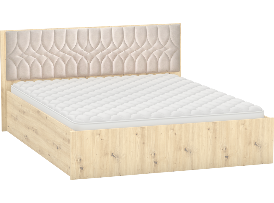 Postel MARCIA s úložným prostorem 200x160 cm - dub artisan
