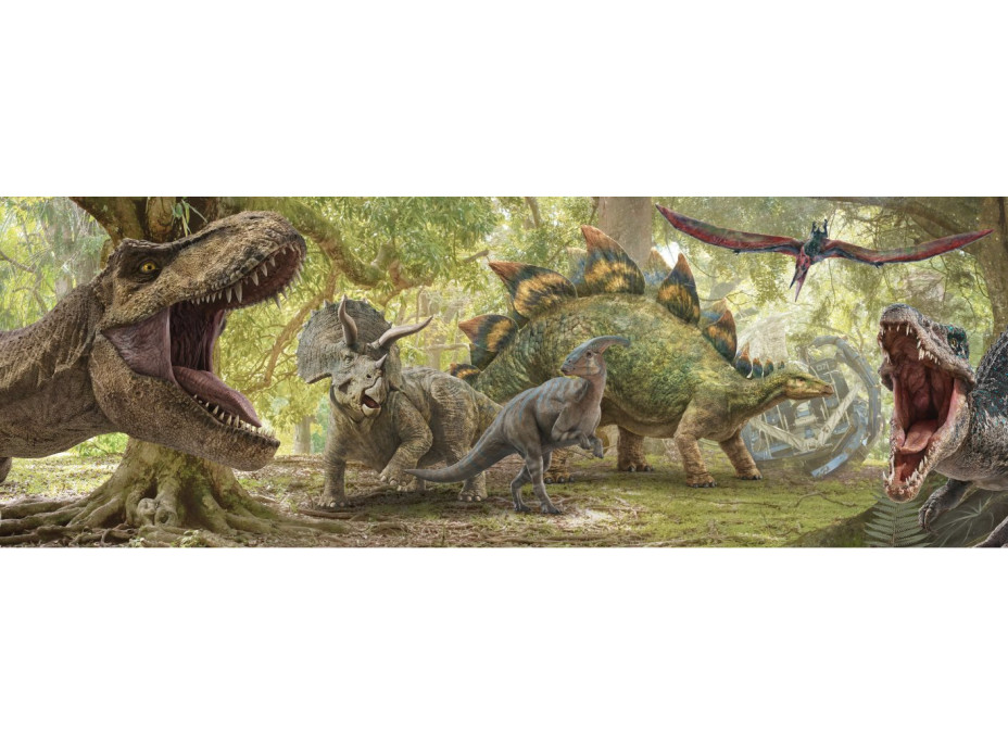 DINO Panoramatické puzzle Jurský svět 150 dílků