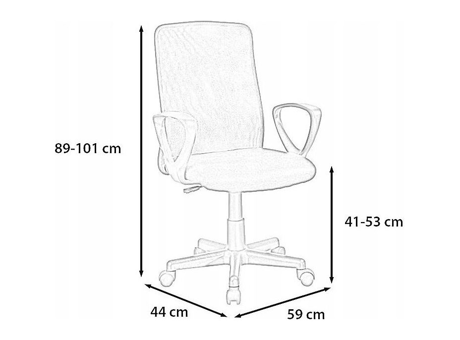 Kancelářská židle KERRY - černá