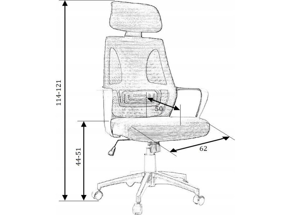Kancelářská židle VERA - černá
