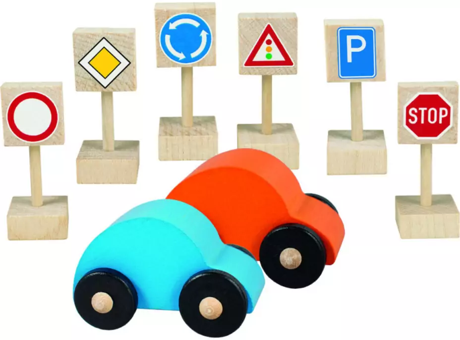 TEDDIES Autíčka s dopravními značkami