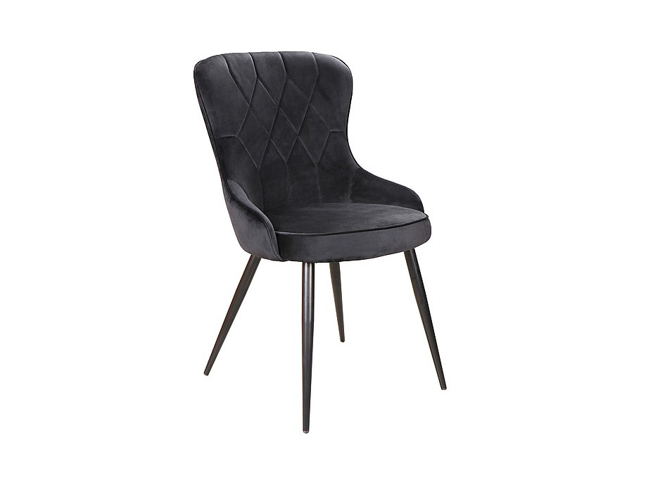 Jídelní židle LOTUS Velvet - černá