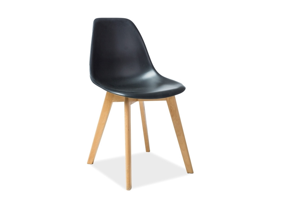 Jídelní židle MORIS - černá/buk
