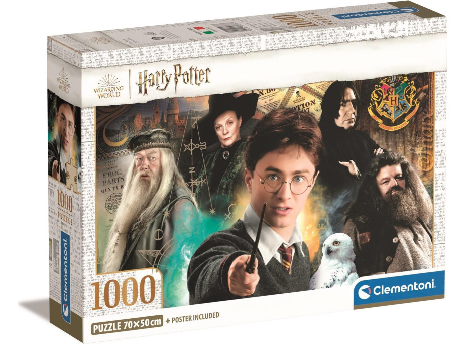 CLEMENTONI Puzzle Harry Potter: Učitelé 1000 dílků