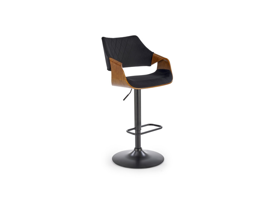 Barová židle ZARIA - černá/ořech