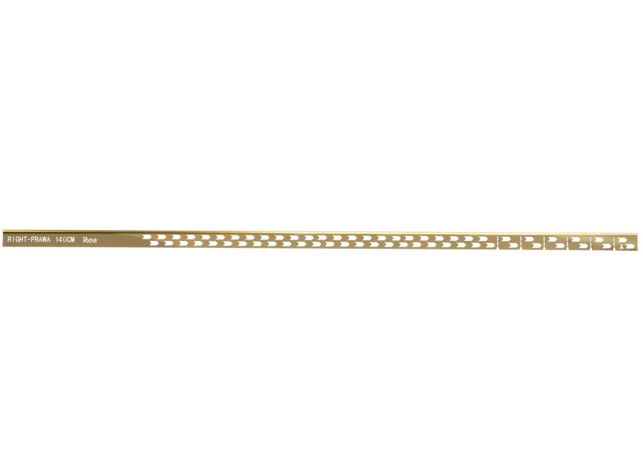 Spádová lišta do sprchového koutu - 140 cm - zlatá