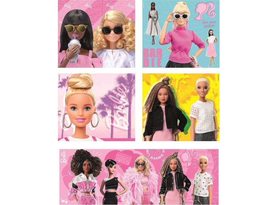 CLEMENTONI Puzzle Barbie 10v1 (18, 30, 48, 60 dílků)