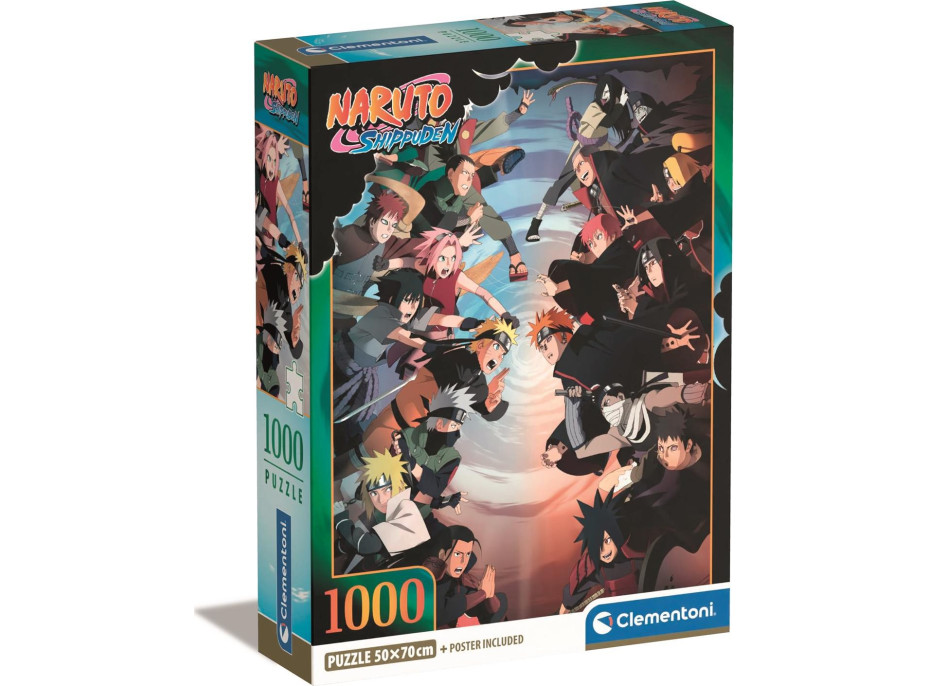 CLEMENTONI Puzzle Naruto: Budeme bojovat 1000 dílků