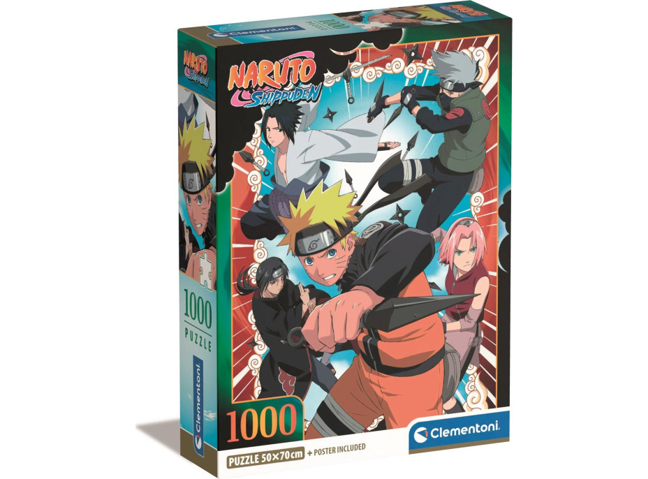 CLEMENTONI Puzzle Naruto: Do akce 1000 dílků