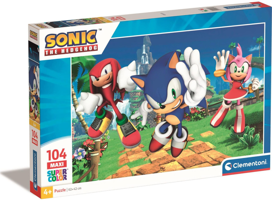 CLEMENTONI Puzzle Sonic MAXI 104 dílků