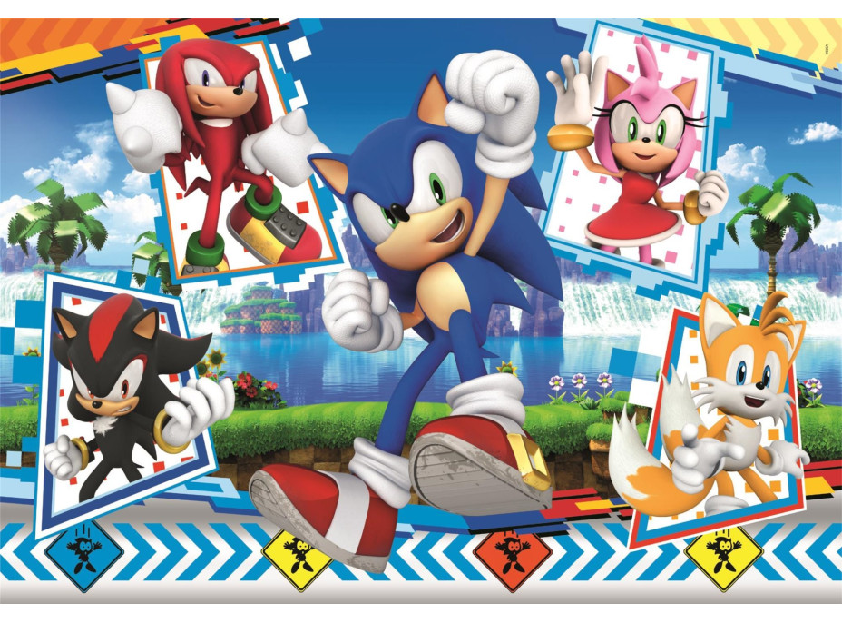 CLEMENTONI Puzzle Sonic MAXI 24 dílků