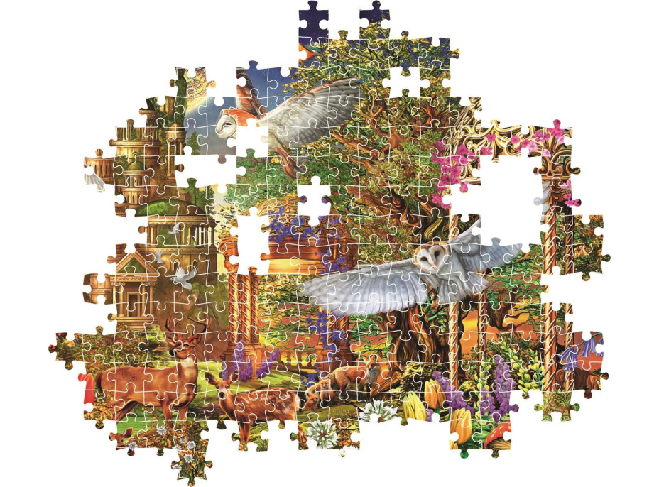 CLEMENTONI Puzzle Zahrada lesní fantazie 1500 dílků