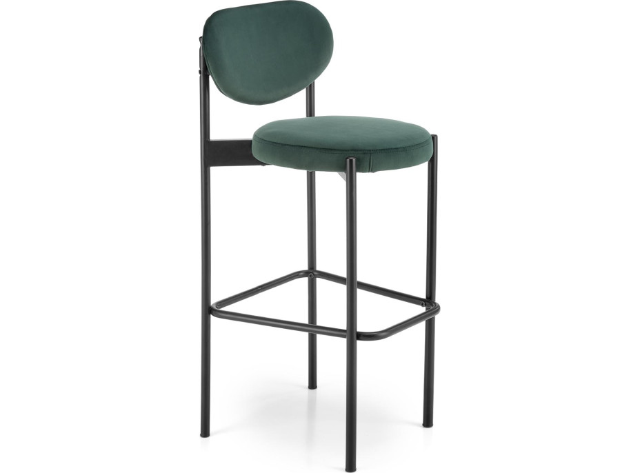 Barová židle FRANCES - tmavě zelená