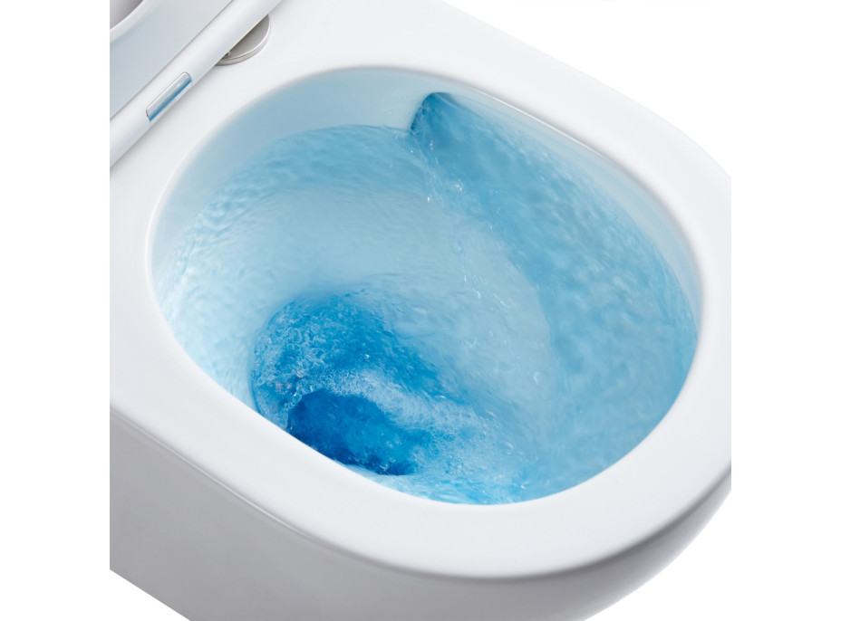 Závěsné WC Rea CARLO mini tornado rimless + Duroplast sedátko slim N