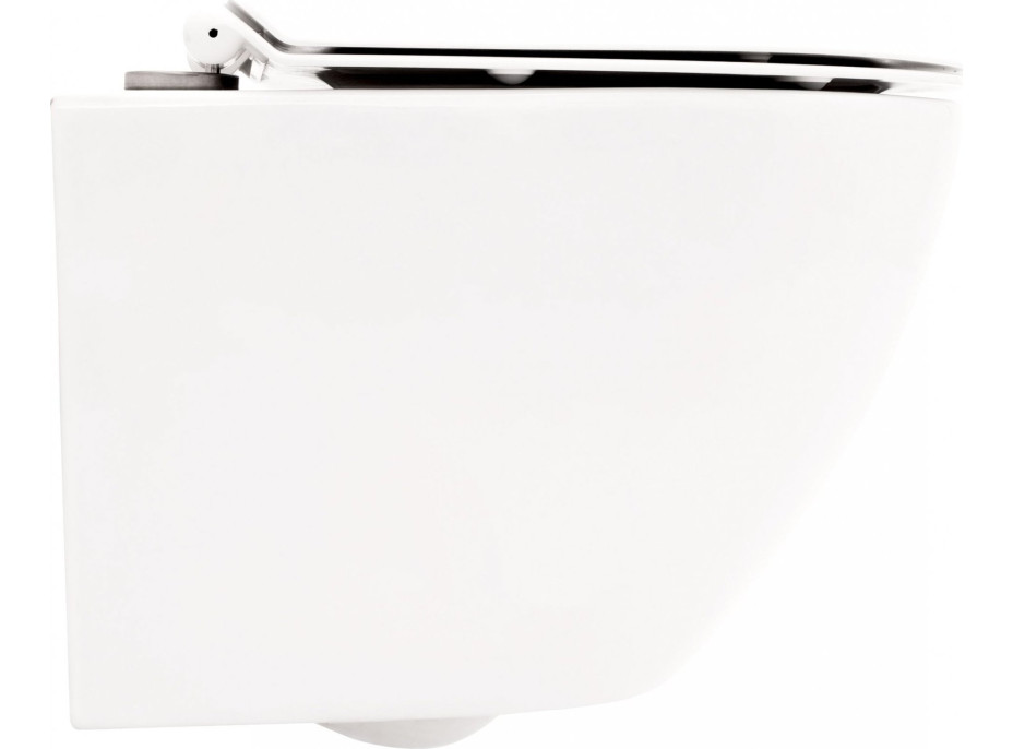 Závěsné WC Rea CARLO mini tornado rimless + Duroplast sedátko slim N