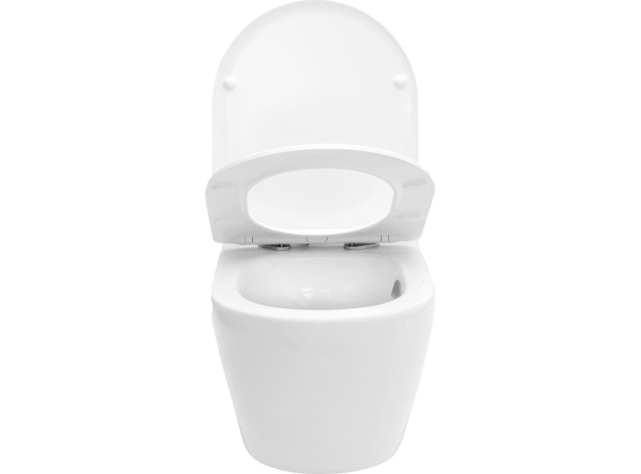 Závěsné WC Rea CARLO mini tornado rimless + Duroplast sedátko slim N