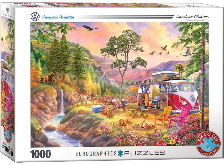 EUROGRAPHICS Puzzle VW Bus: Ráj pro táborníky 1000 dílků