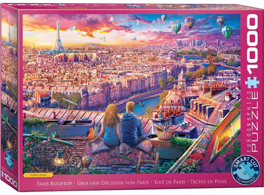 EUROGRAPHICS Puzzle Střechy Paříže 1000 dílků